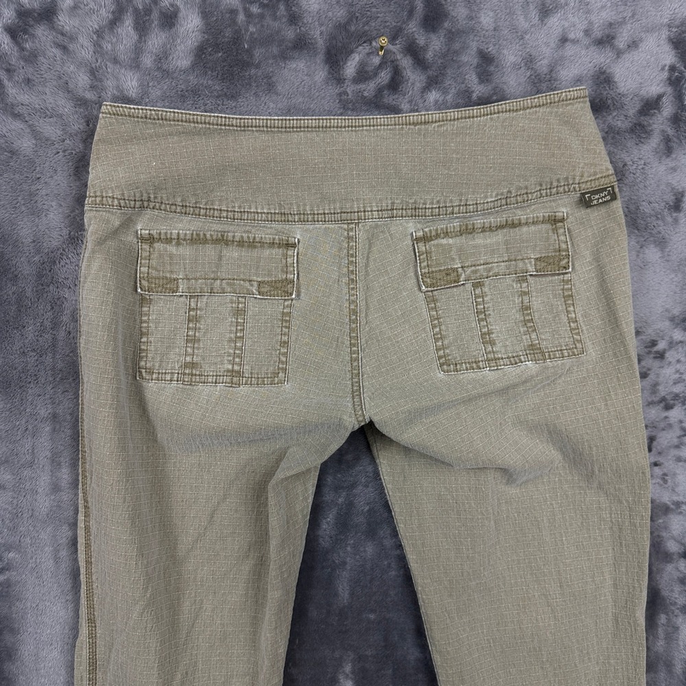 Z. Brand Cargo Pants Womens 29 Olive Green Ripstop Low Rise Y2K Zipper Hem - Picture 8 of 8